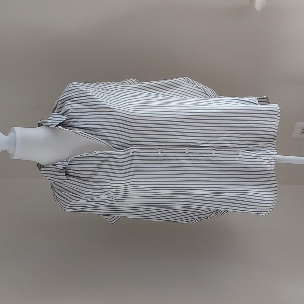 Madewell Blue and White Striped Button Down Shirt